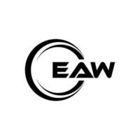 EAW Logo Design, Inspiration for a Unique Identity. Modern Elegance and Creative Design. Watermark Your Success with the Striking this Logo. vector