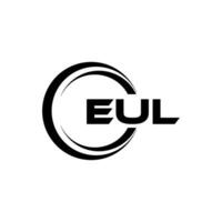 EUL Logo Design, Inspiration for a Unique Identity. Modern Elegance and Creative Design. Watermark Your Success with the Striking this Logo. vector