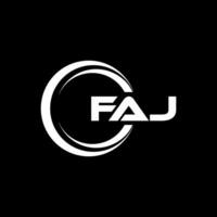 FAJ Logo Design, Inspiration for a Unique Identity. Modern Elegance and Creative Design. Watermark Your Success with the Striking this Logo. vector