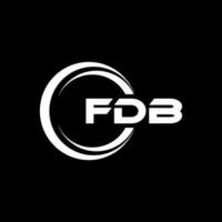 fdb logo diseño, inspiración para un único identidad. moderno elegancia y creativo diseño. filigrana tu éxito con el sorprendentes esta logo. vector