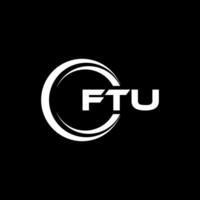 ftu logo diseño, inspiración para un único identidad. moderno elegancia y creativo diseño. filigrana tu éxito con el sorprendentes esta logo. vector