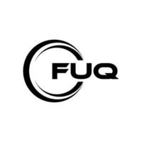 FUQ Logo Design, Inspiration for a Unique Identity. Modern Elegance and Creative Design. Watermark Your Success with the Striking this Logo. vector