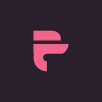 letra F logo diseño elemento vector con creativo concepto