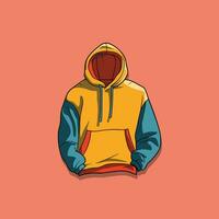 hoodie vector clip art illustration