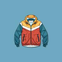 windbreaker vector clip art illustration