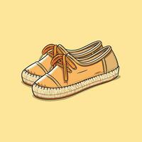 espadrilles vector clip art illustration