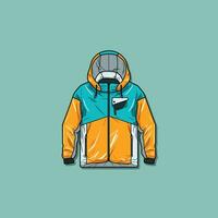 windbreaker vector clip art illustration