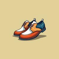 oxfords vector clip art illustration