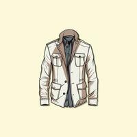 jacket vector clip art illustration