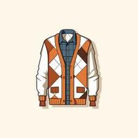 cardigan vector clip art illustration