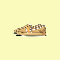 espadrilles vector clip art illustration