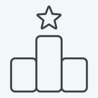 Icon Award 1. related to Award symbol. line style. simple design editable. simple illustration vector