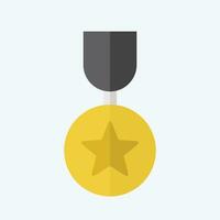 Icon Badge 1. related to Award symbol. flat style. simple design editable. simple illustration vector