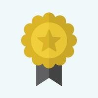 Icon Badge 2. related to Award symbol. flat style. simple design editable. simple illustration vector