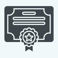 Icon Award 8. related to Award symbol. glyph style. simple design editable. simple illustration vector