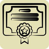 Icon Award 8. related to Award symbol. hand drawn style. simple design editable. simple illustration vector