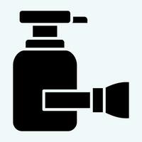 icono afeitado crema. relacionado a baño símbolo. glifo estilo. sencillo diseño editable. sencillo ilustración vector