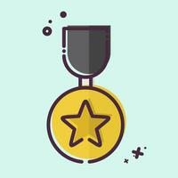 Icon Badge 2. related to Award symbol. glyph style. simple design editable. simple illustration vector