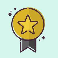 Icon Badge. related to Award symbol. MBE style. simple design editable. simple illustration vector