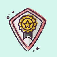 Icon Award 9. related to Award symbol. MBE style. simple design editable. simple illustration vector