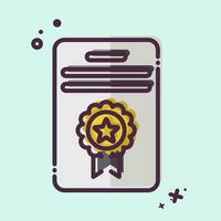 Icon Award 7. related to Award symbol. MBE style. simple design editable. simple illustration vector