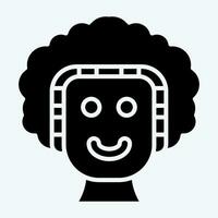Icon Shower Cap. related to Bathroom symbol. glyph style. simple design editable. simple illustration vector