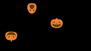 Pumpkin rain animation video, video