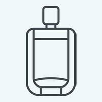 icono urinario. relacionado a baño símbolo. línea estilo. sencillo diseño editable. sencillo ilustración vector