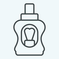 Icon Mouthwash. related to Bathroom symbol. line style. simple design editable. simple illustration vector