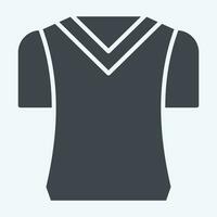 Icon T Shirts. related to Camping symbol. glyph style. simple design editable. simple illustration vector