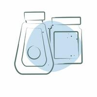 icono condimentos relacionado a cámping símbolo. color Mancha estilo. sencillo diseño editable. sencillo ilustración vector