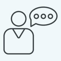 Icon User Story. related to Business Analysis symbol. line style simple design editable. simple illustration vector