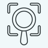 Icon Scope. related to Business Analysis symbol. line style simple design editable. simple illustration vector