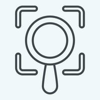 Icon Scope. related to Business Analysis symbol. line style simple design editable. simple illustration vector