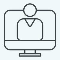 Icon user Acceptance Test. related to Business Analysis symbol. line style simple design editable. simple illustration vector
