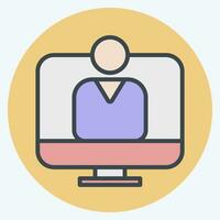 Icon user Acceptance Test. related to Business Analysis symbol. color mate style simple design editable. simple illustration vector