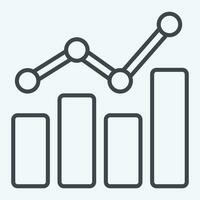 Icon Benchmarking. related to Business Analysis symbol. line style simple design editable. simple illustration vector
