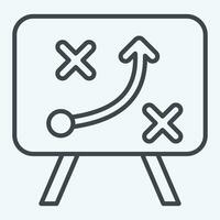 Icon Strategy. related to Business Analysis symbol. line style simple design editable. simple illustration vector