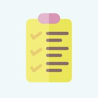 Icon Checklist. related to Business Analysis symbol. flat style simple design editable. simple illustration vector