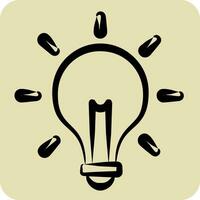Icon Solution. related to Business Analysis symbol. hand drawn style simple design editable. simple illustration vector