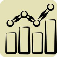 Icon Benchmarking. related to Business Analysis symbol. hand drawn style simple design editable. simple illustration vector