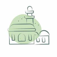 Icon Mosque. related to Saudi Arabia symbol. Color Spot Style. simple design editable. simple illustration vector