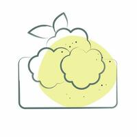 Icon Falafel. related to Saudi Arabia symbol. Color Spot Style. simple design editable. simple illustration vector