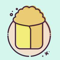 Icon Shawarma. related to Saudi Arabia symbol. MBE style. simple design editable. simple illustration vector