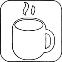 Tea mug icon for decoration and design. vector