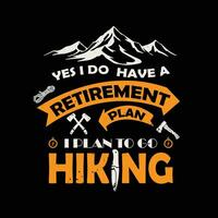 Best hiking t shirt design vector