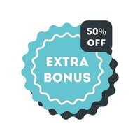 Sale offer price badge. Discount 50 percent vector