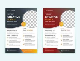 Corporate business flyer Design Template vector