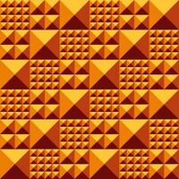 Mosaic pattern with pyramid relief volume surface vector