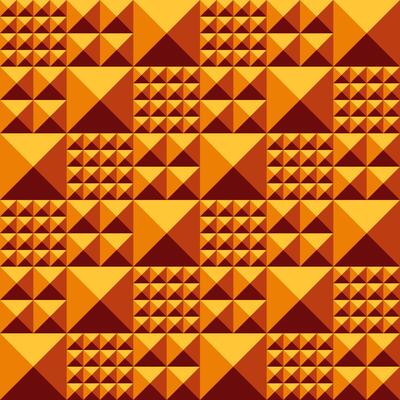 Mosaic pattern with pyramid relief volume surface
